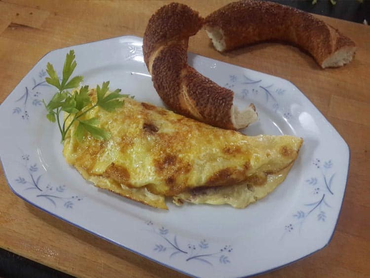tek yumurtalı omlet